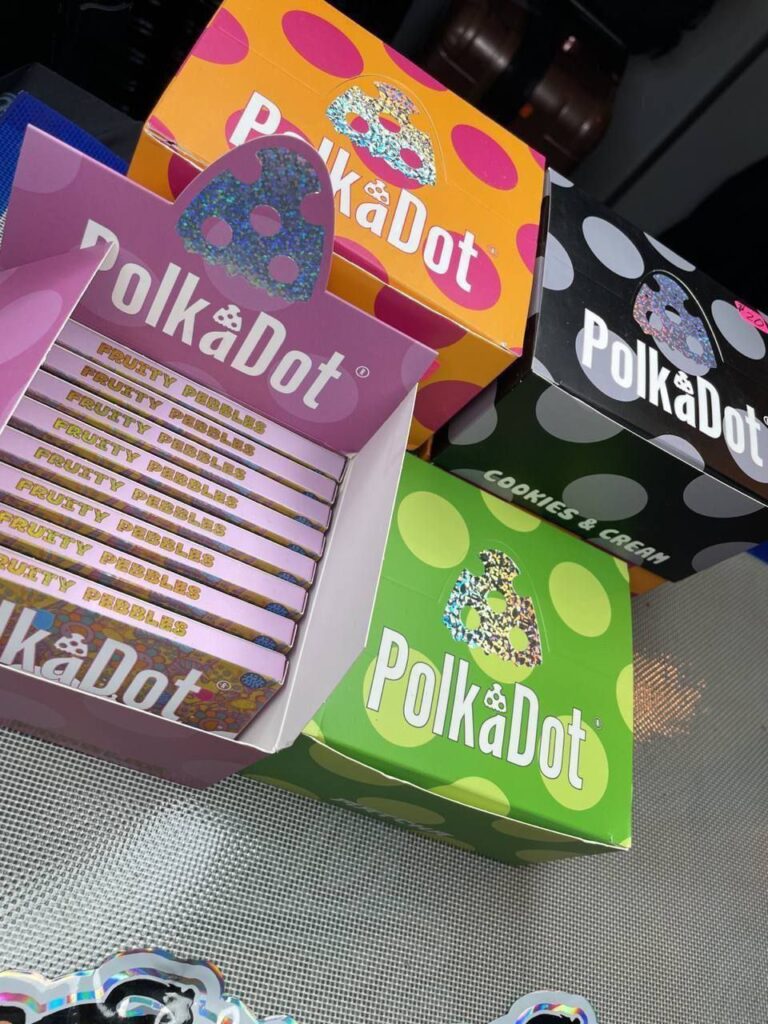 polka dot chocolate bars